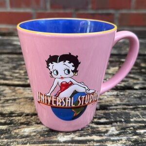 Universal Studios Betty Boop Pink & Blue Ceramic Coffee Mug M2